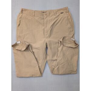 Simms Fishing Pants Mens 34x30 Beige 43809 Nylon Quick Dry Hiking Outdoor